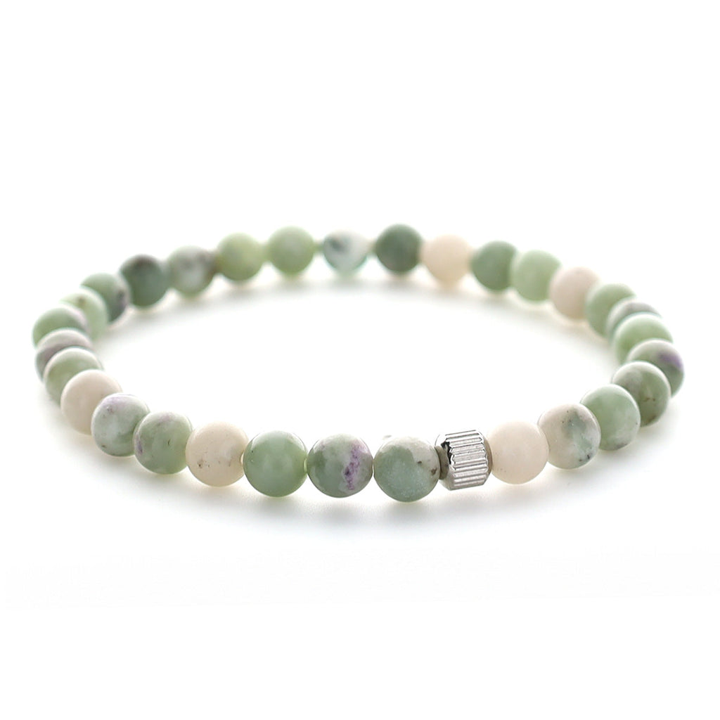 Armband i Jade med detalj i metall
