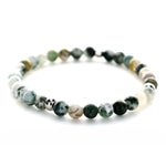 Armband i Agate och detaljer i metall