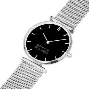 KLOCKJÄVEL OF SWEDEN (Stålarmband & Boett i silver) - 33mm